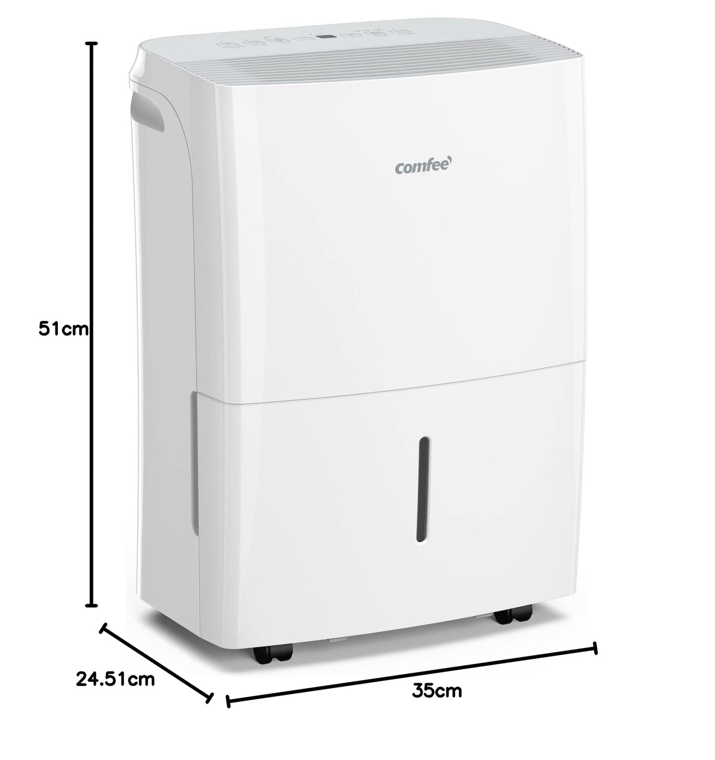Comfee Déshumidificateur Connecté 20L/jour, 4 Modes, Deshumidificateur d air Silencieux, Sèche-Linge, Réservoir 3L, Pour pièce de 40㎡/100m³, MDDF-20DE