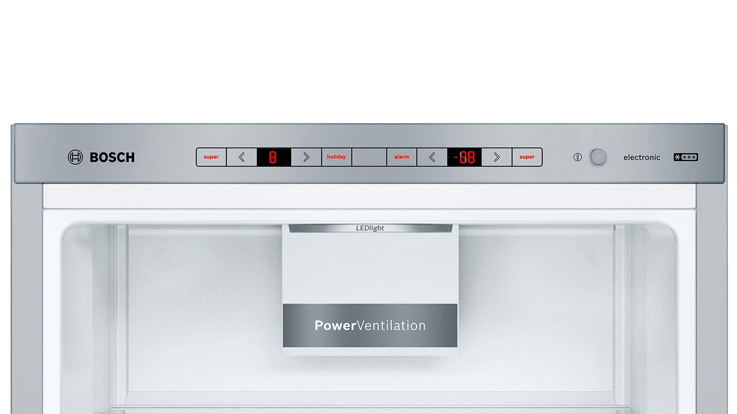 Bosch KGE398IBP - Série 6, Réfrigérateur combiné pose-libre, 201 x 60 cm, Inox anti trace de doigts