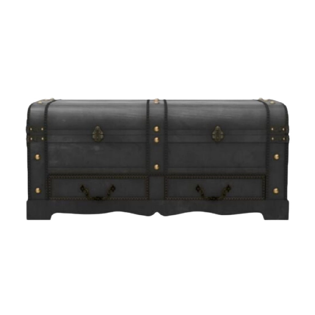 Coffre de rangement en métal pour décoration intérieure - 70 x 30 x 40