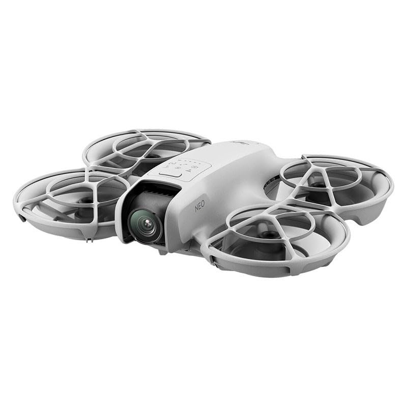 Bundle Motion Fly More DJI Neo, Mini Drone avec Caméra 4K UHD pour Adultes, Drone Suiveur qui Vole Seul de 135 g, Décollage du Creux de la Main, Suivi de Sujet, avec RC Motion 3 et 3 Batteries