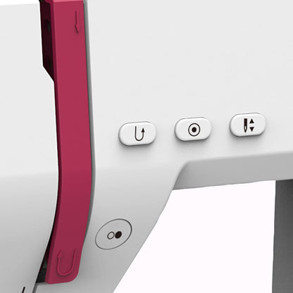 Bernette Sew&GO8 Machine à coudre ordinateur avec 197 programmes de couture, bras libre, écran multifonction, couture, patchwork, matelassage, White