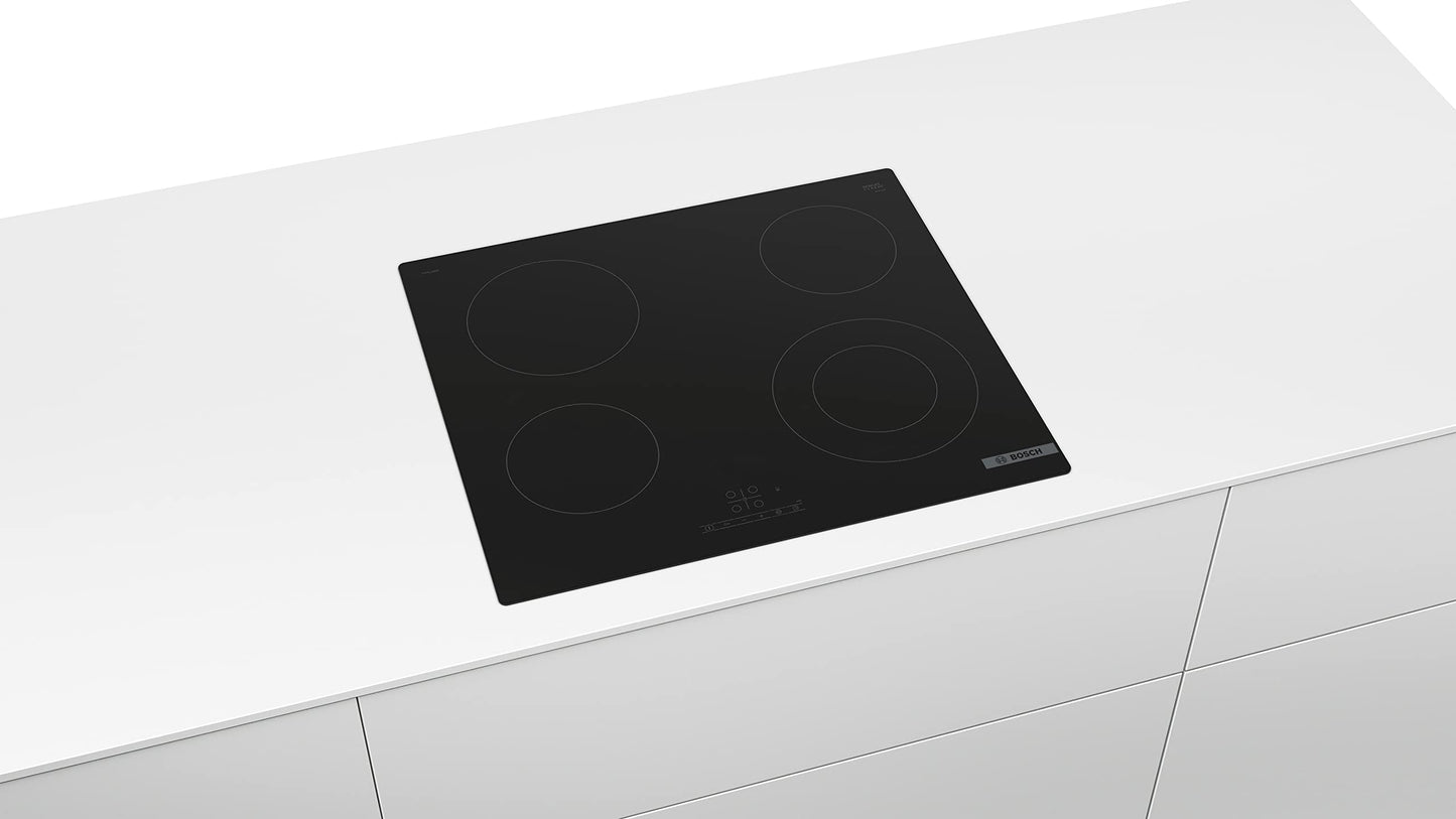 Bosch PUC611BB5E- Série 4, Plaque à Induction - 3 Feux - 60 cm - Puissance 4600 W - Noir