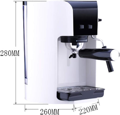 Machine à Café Intégrée, Machine à Café Filtre Ménage Italienne Semi-Automatique Machine à Café Petite Machine à Café Italienne en Mousse Intéressante