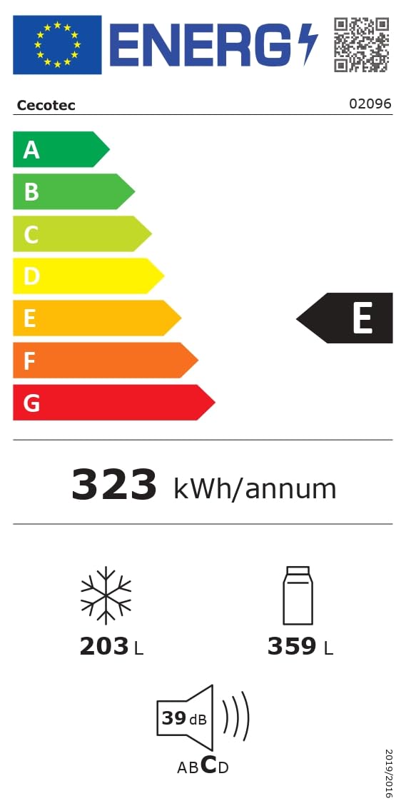 Cecotec Réfrigérateur américain Bolero CoolMarket SBS 562 Inox E. Réfrigérateur inoxydable, 562L, Total No Frost, Inverter Plus, Multi AirFlow, Refroidissement Rapide et Congélation Rapide.