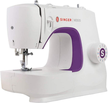 Singer M3505 Machine à Coudre Professionnelle avec 34 Points, Utilitaires, élastiques, décoratifs, Coud Tous Les Tissus, Facile pour Débutants, Coutur