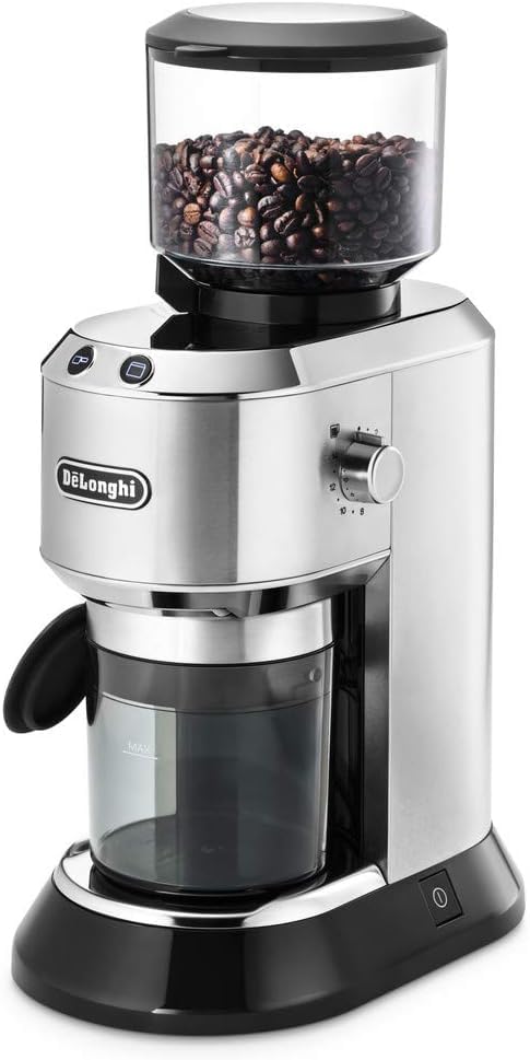 De'Longhi Machine à Café Espresso avec Broyeur Intégré, Moderne, Acier Inoxydable, 15 cm x 15 cm x 15 cm