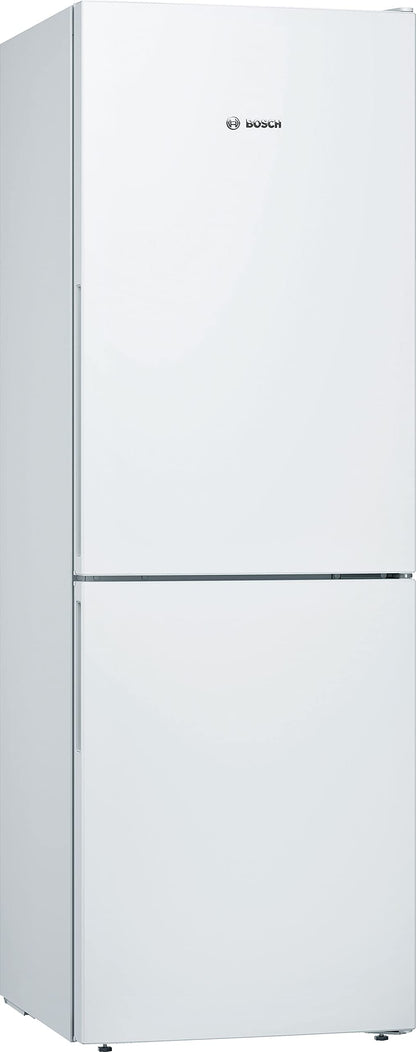 Bosch KGV33VWEAS, Série 4, Réfrigérateur congélateur, Pose libre, 176 x 60 cm, 195 L / 94 L, Blanc