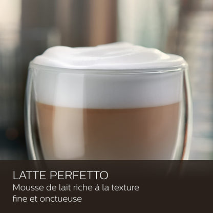 Saeco GranAroma Machine Expresso - Café à Grain - 16 Spécialités de Café, Écran Couleur Intuitif, 4 Profils Utilisateur, Broyeur en Céramique (SM6585/00)