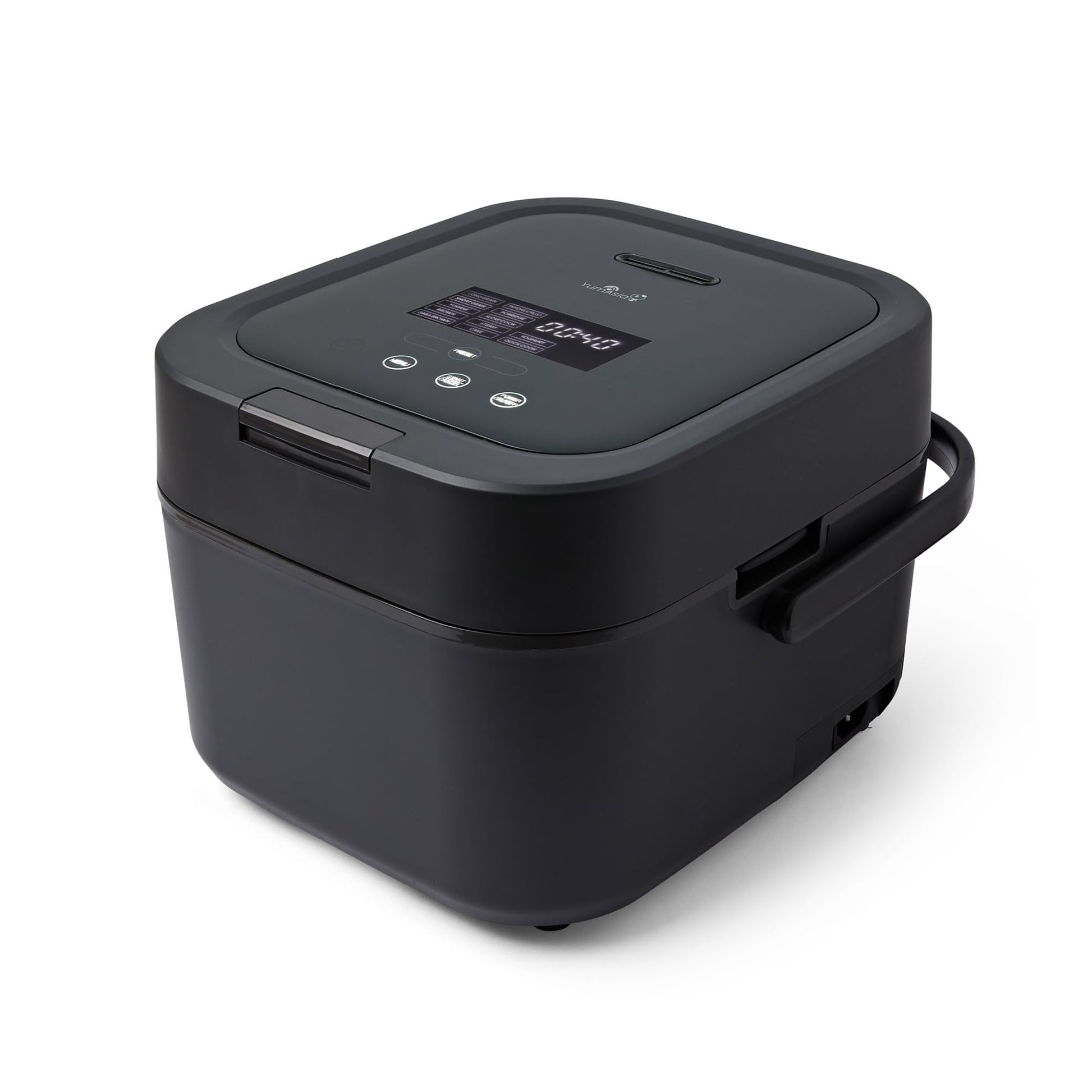 Yum Asia Hotaru Cuiseur à riz avec chauffage par induction (IH) et bol en céramique (3 tasses, 0,54 litre), 7 fonctions de cuisson du riz, 5 fonctions multicuiseur, 220-240V EU (Gris ardoise)