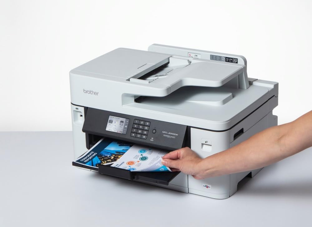 Brother MFC-J5340DW - Imprimante 4 en 1 (Impression/Copie/Scan/Fax) - Jet d'encre Couleur - Recto/Verso - WiFi Direct - Vitesse d'impression de 28 pag