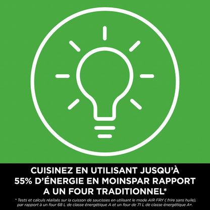 NINJA Double Stack XL Friteuse sans huile, friteuse verticale à 2 tiroirs, 4 niveaux cuisson, 2 tiroirs et 2 grilles, design compact, capacité de 9,5L, 6 fonctions de cuisson, 8 portions, gris SL400EU