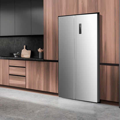 Cecotec Réfrigérateur américain Bolero CoolMarket SBS 562 Inox E. Réfrigérateur inoxydable, 562L, Total No Frost, Inverter Plus, Multi AirFlow, Refroidissement Rapide et Congélation Rapide.