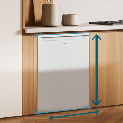 Cecotec Mini Réfrigérateur 107 L Bolero CoolMarket TT 107 White, Classe Énergétique E, Économie d'Énergie, Porte Réversible, Tiroir Congélateur, Faible Niveau Sonore, Design Compact.