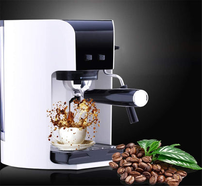 Machine à Café Intégrée, Machine à Café Filtre Ménage Italienne Semi-Automatique Machine à Café Petite Machine à Café Italienne en Mousse Intéressante