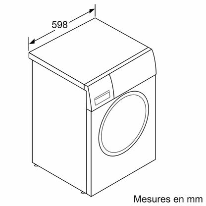 Bosch WGG244Z3FR, Série 6, Lave-linge Pose-libre, 9 kg, 1400 trs/min, Blanc