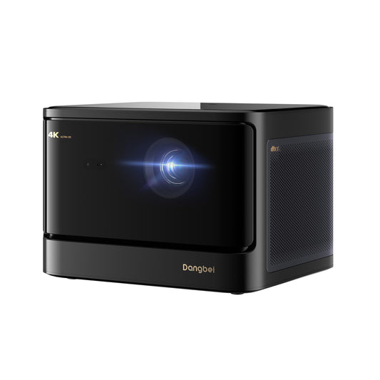 4K Vidéoprojecteur & Blu-Ray 3D, 2450 ISO Lumens, Dangbei Vidéoprojecteur avec GTV/Netflix, Home cinéma, 2x12W Haut-Parleur, HDR10+, WiFi 6 Bluetooth, Dolby Digital Plus DTS:X (DBOX02)