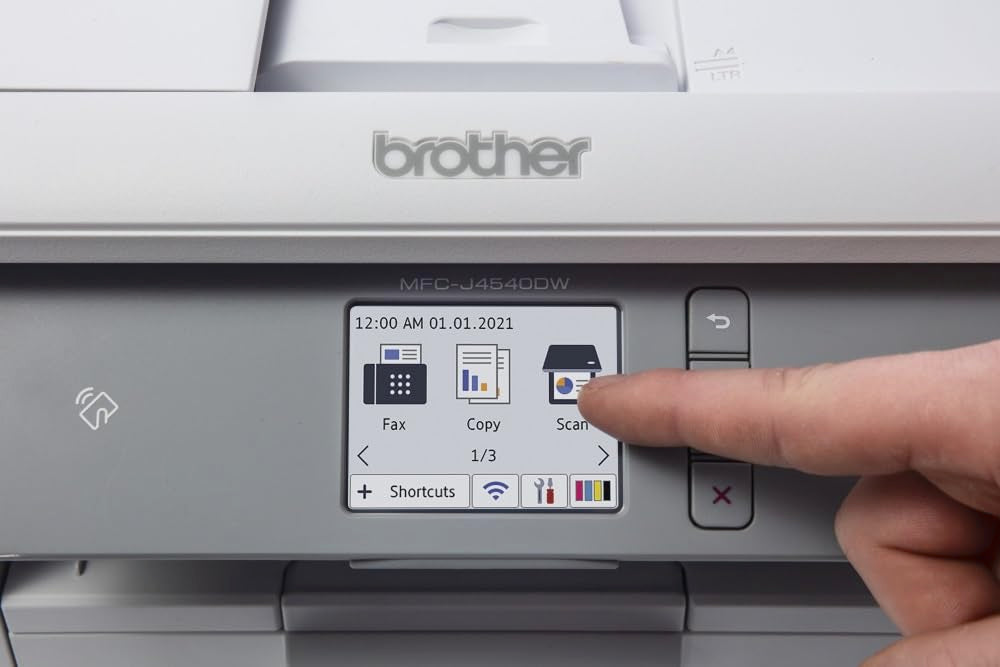 Brother MFC-J4540DW Imprimante Multifonctions 4 en 1 Jet d'encre - Couleur - Ecran Tactile Couleur 6,8 cm - Impression Recto-Verso- Éligible au forfait ÉcoPro
