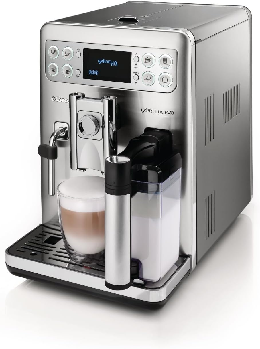 Philips Saeco HD8857/01 Machine à café Exprelia Evo en acier inoxydable