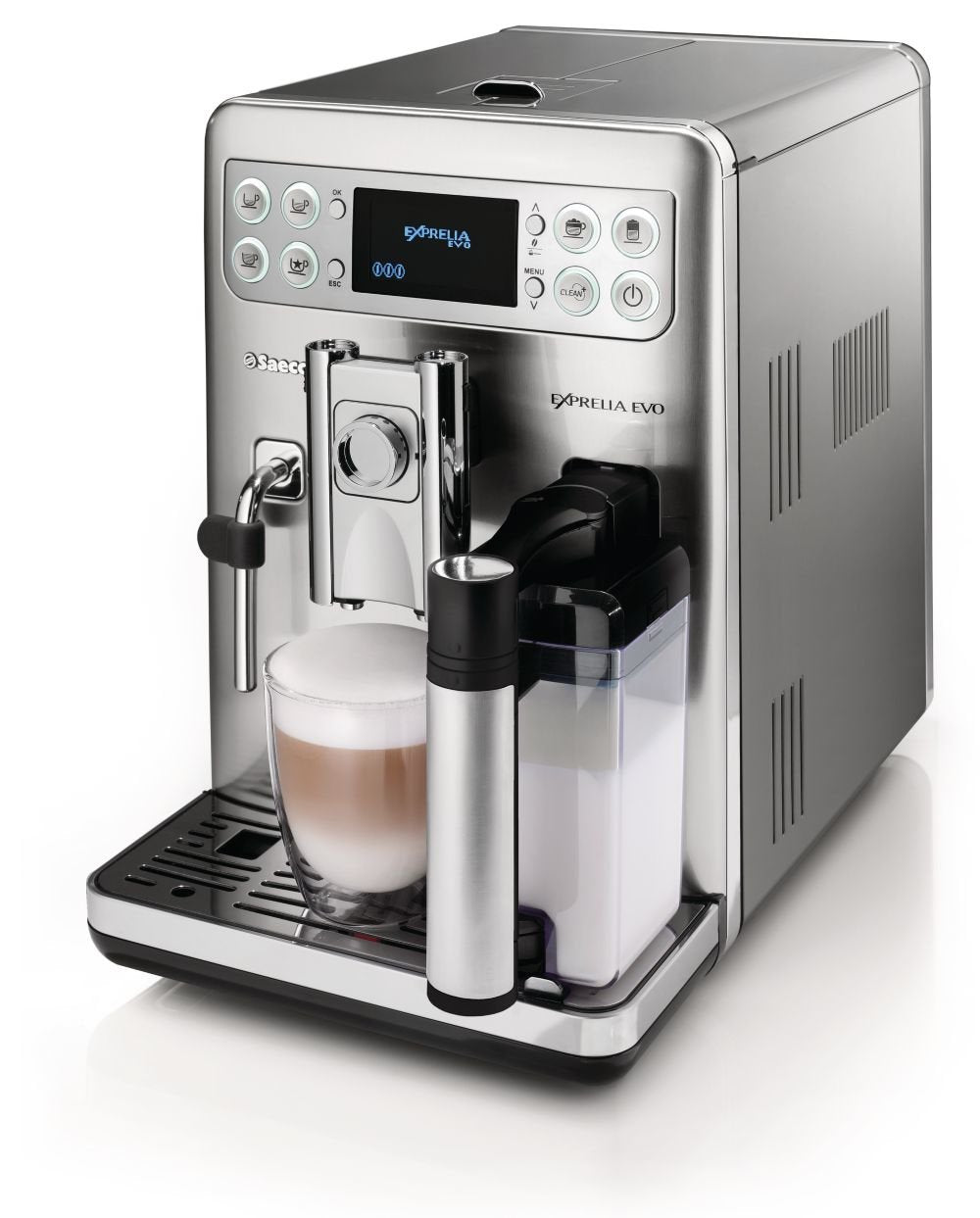 Philips Saeco HD8857/01 Machine à café Exprelia Evo en acier inoxydable