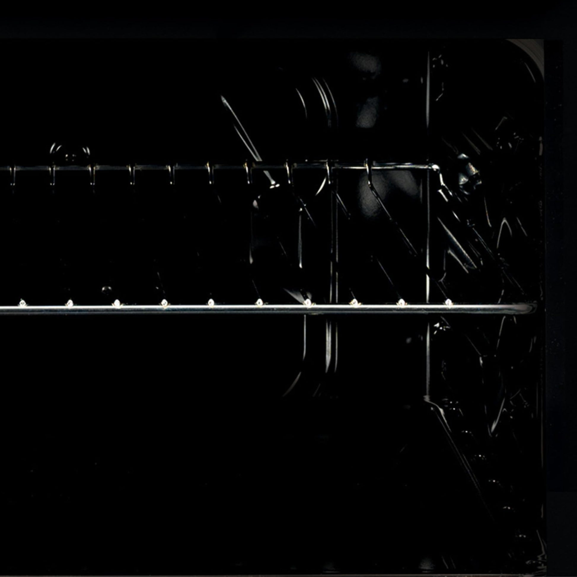 Cata Four statique SES 6004 BK 4 fonctions porte panoramique Full Glass Nettoyage AquaSmart Éclairage intérieur Largeur 60 cm Grande capacité 62 L Éclairage intérieur Finition inox Verre noir