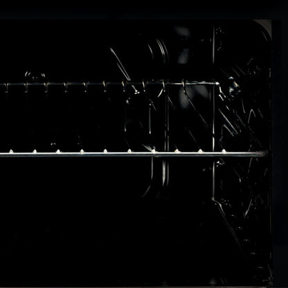 Cata Four statique SES 6004 BK 4 fonctions porte panoramique Full Glass Nettoyage AquaSmart Éclairage intérieur Largeur 60 cm Grande capacité 62 L Éclairage intérieur Finition inox Verre noir