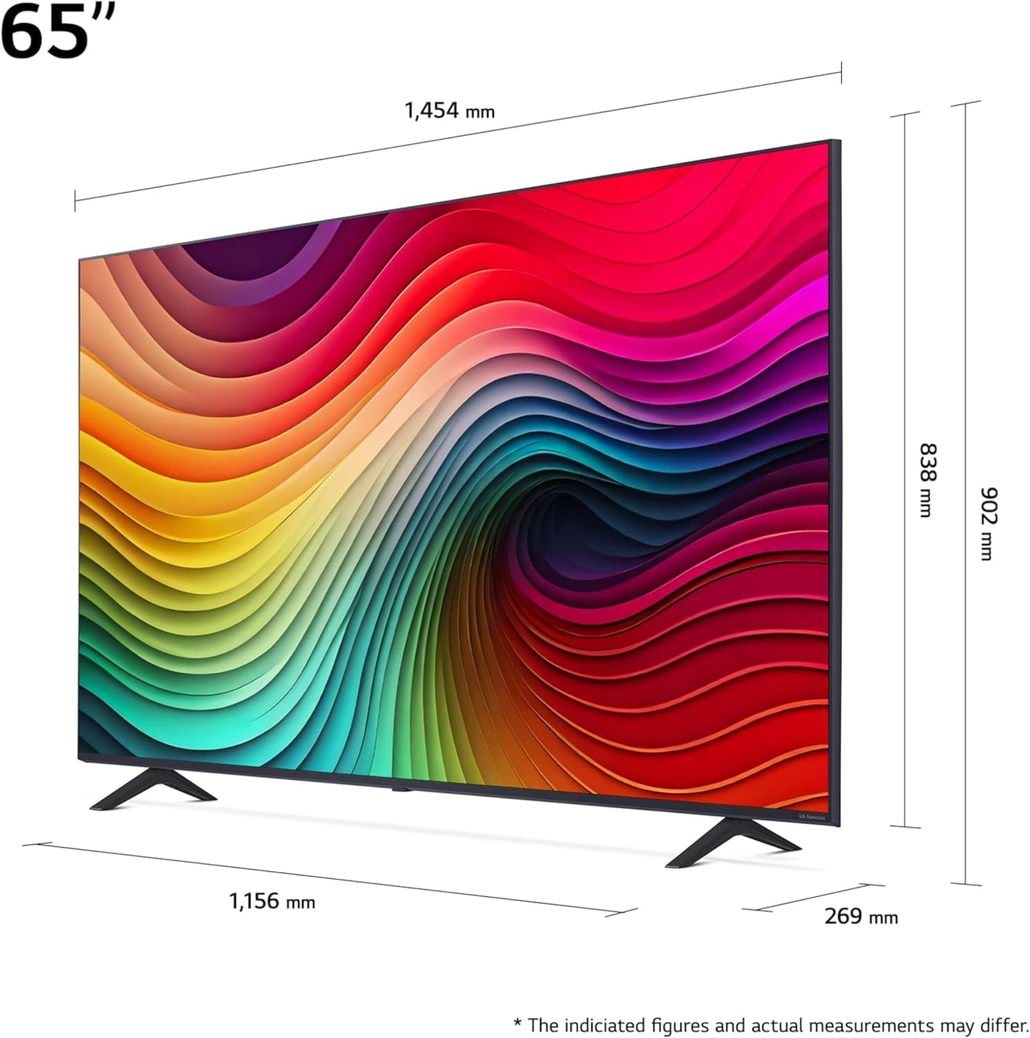 LG Nanocell TV 2024 | 75NANO81 | 75 Pouces | UHD | Processeur α5 Gen7 AI 4K, Bleu foncé