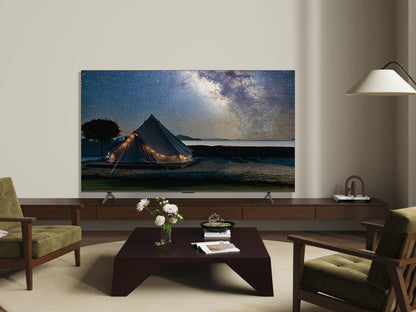 TCL 55T8C 55" QLED 4K HDR Ultra HD TV, Smart TV Powered by Google TV (Dolby Vision & Atmos, 144Hz Motion Clarity Pro, FreeSync, Onkyo 2.1 Sound, Voice