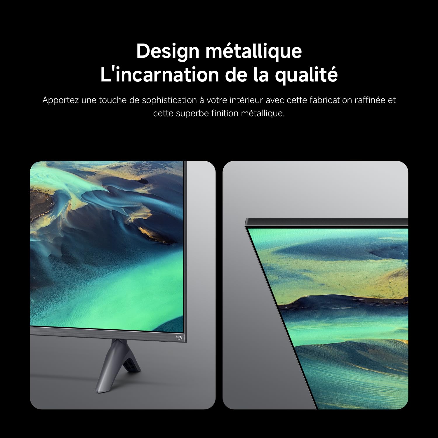 XIAOMI TV F Pro 50, 127 cm (50 Pouces), 4K UHD QLED, Smart TV, Fire TV, Contrôle Vocal Alexa, HDR10, Mode Game Boost 120Hz, MEMC, 2Go+32Go, Compatible avec AirPlay
