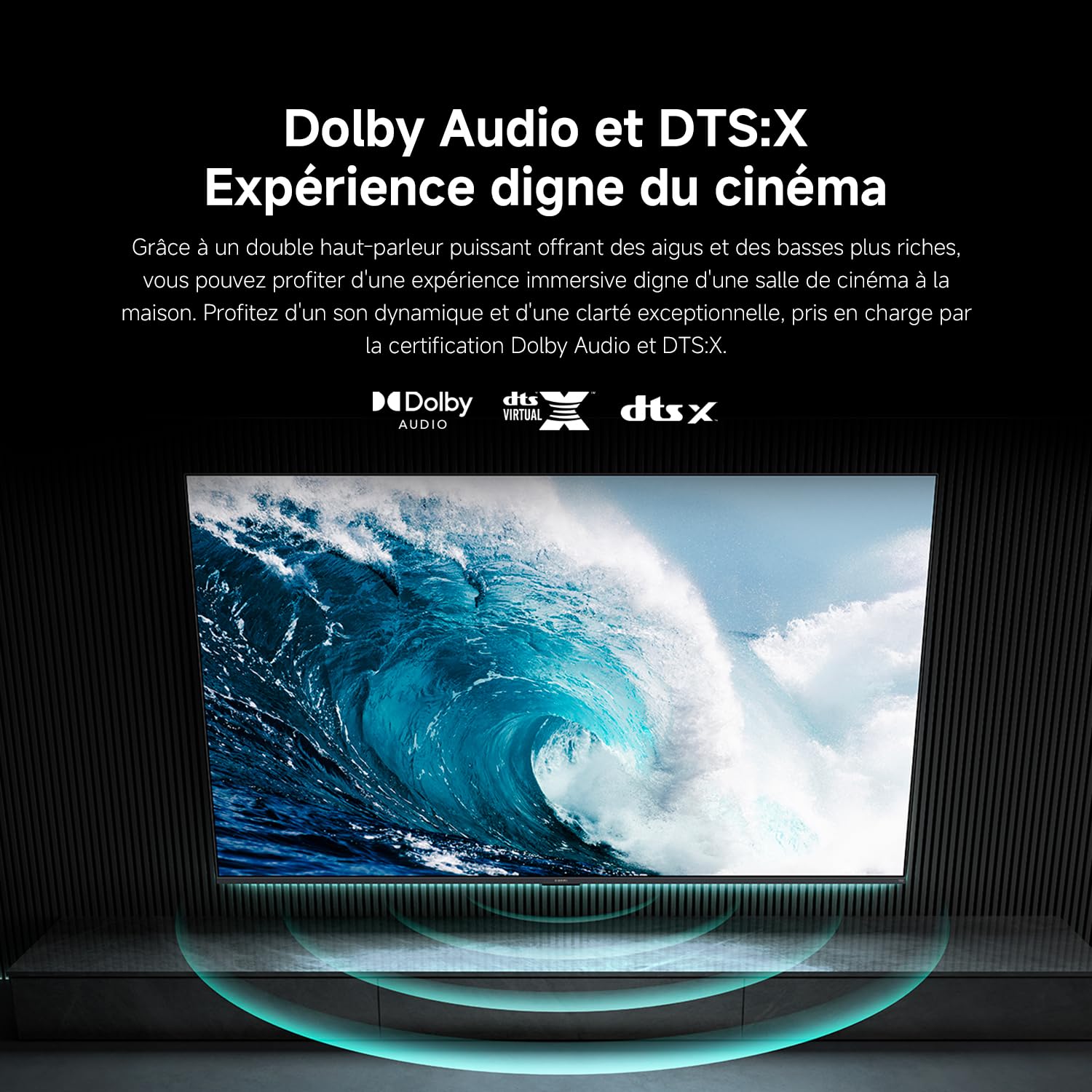 Xiaomi TV F 55, 140 cm (55 Pouces), 4K UHD, Smart TV, Fire TV, Contrôle Vocal Alexa, HDR10, MEMC, Mode Game Boost 120Hz, 2Go+32Go, Compatible avec AirPlay