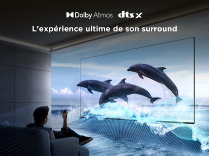 TCL 65T6C Fire TV 65 Pouces QLED 4K UHD Smart TV, HDR (Multi-Format), Dolby Atmos, Motion Clarity