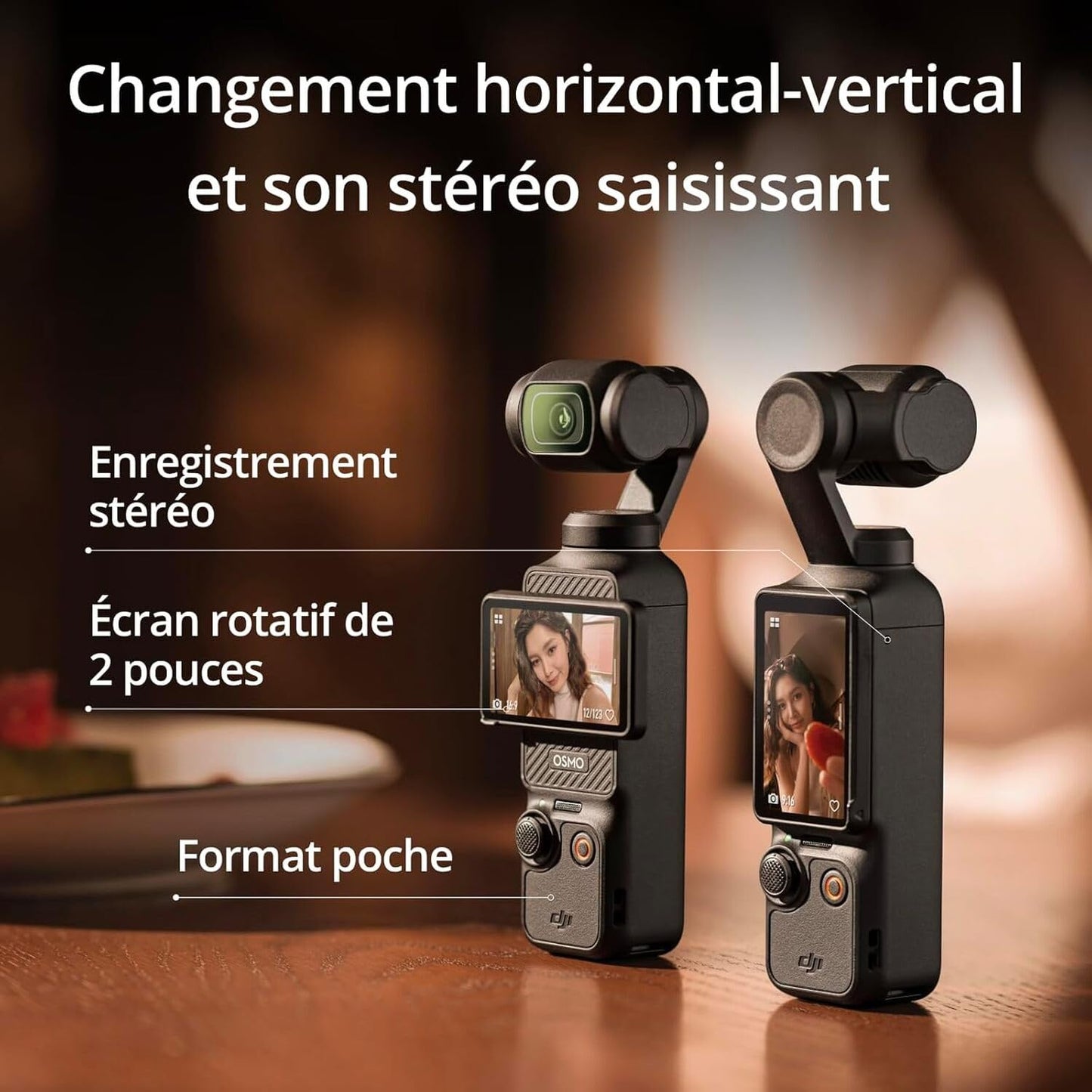 DJI Osmo Pocket 3 Créateur Bundle, camera vlog CMOS 1'' et Vidéo 4K/120 ips, digital et petite, Stabilisation à 3 axes, Suivi Facial/Objet, MAP rapide
