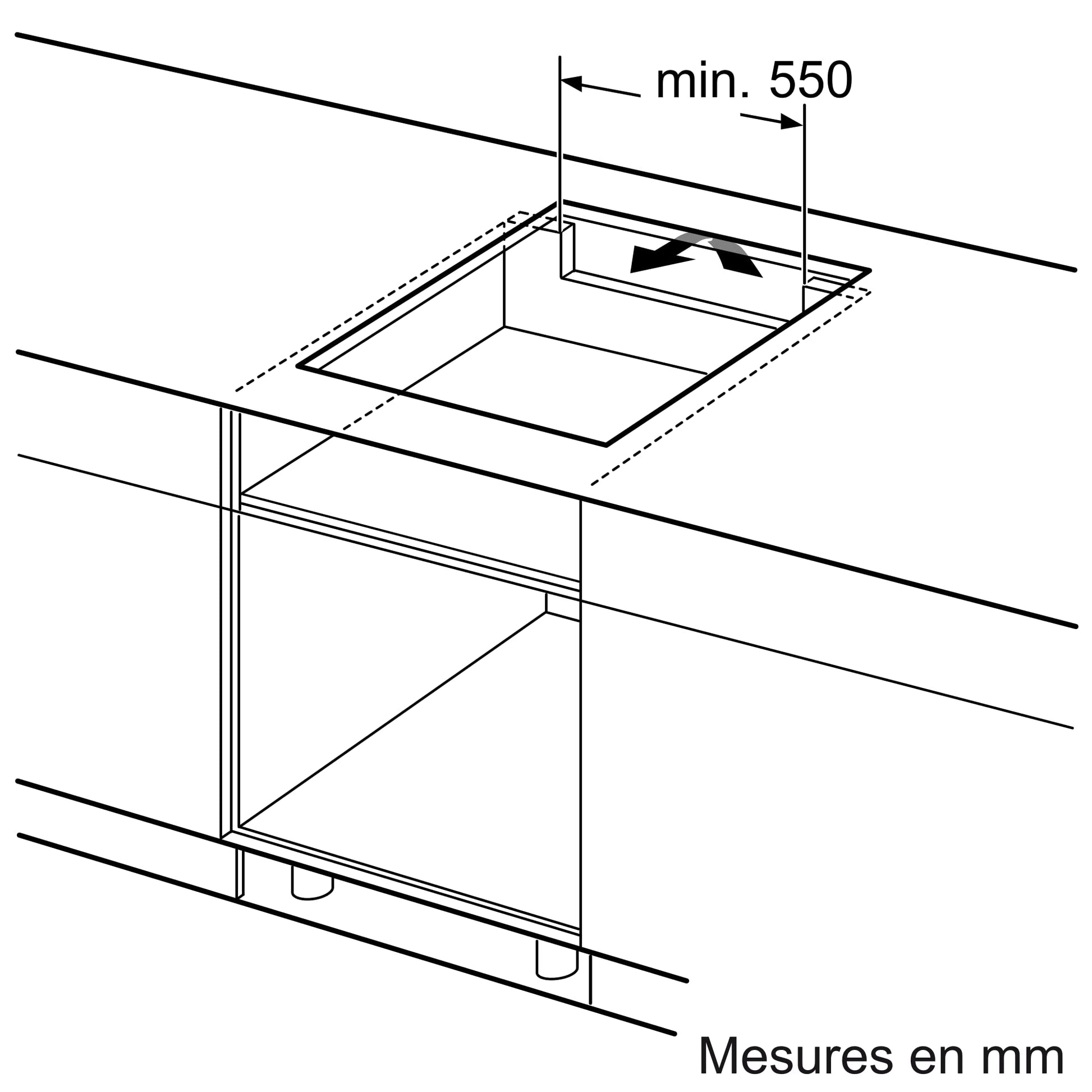 Bosch PUC611BB5E- Série 4, Plaque à Induction - 3 Feux - 60 cm - Puissance 4600 W - Noir