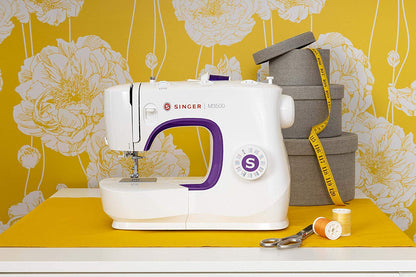 Singer M3505 Machine à Coudre Professionnelle avec 34 Points, Utilitaires, élastiques, décoratifs, Coud Tous Les Tissus, Facile pour Débutants, Coutur