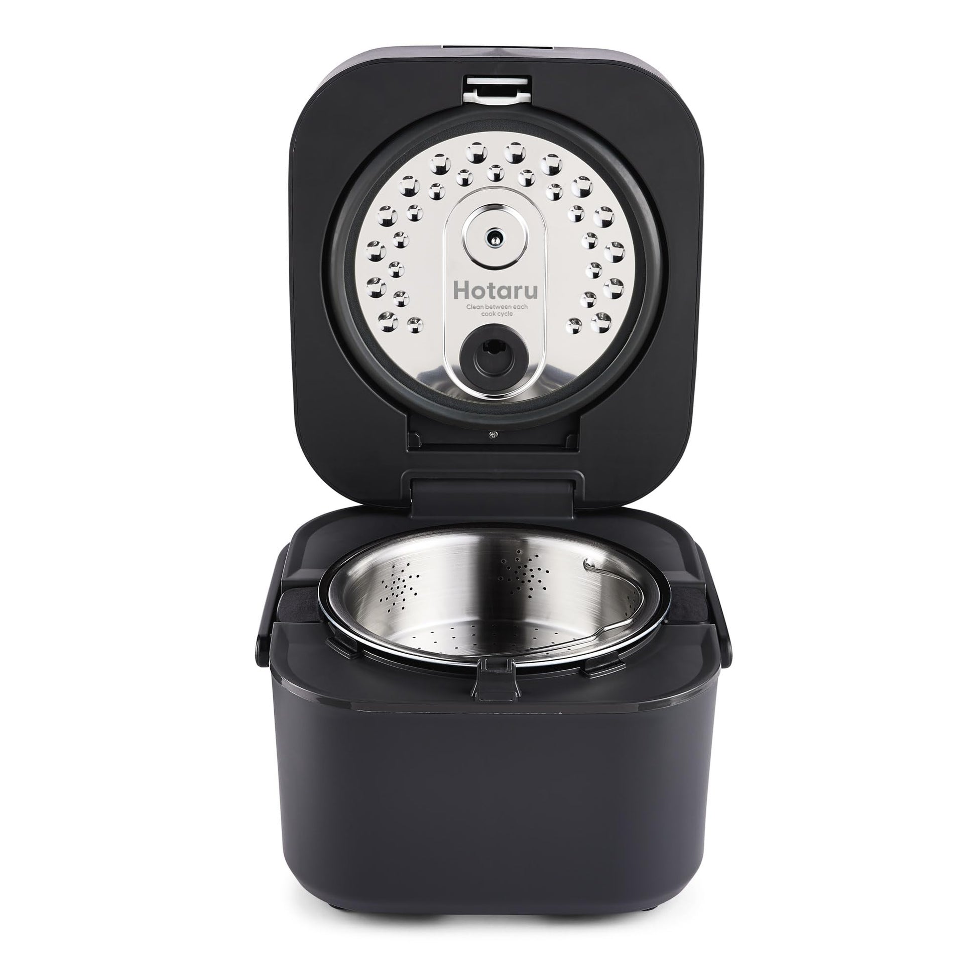 Yum Asia Hotaru Cuiseur à riz avec chauffage par induction (IH) et bol en céramique (3 tasses, 0,54 litre), 7 fonctions de cuisson du riz, 5 fonctions multicuiseur, 220-240V EU (Gris ardoise)