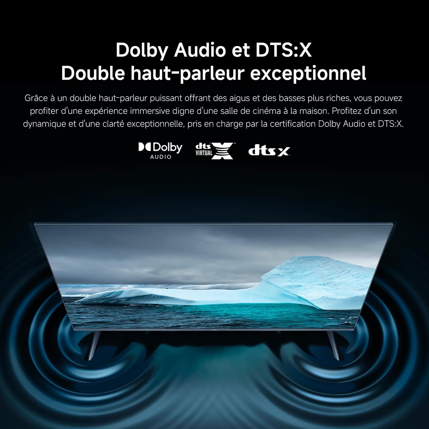 XIAOMI TV F Pro 50, 127 cm (50 Pouces), 4K UHD QLED, Smart TV, Fire TV, Contrôle Vocal Alexa, HDR10, Mode Game Boost 120Hz, MEMC, 2Go+32Go, Compatible avec AirPlay