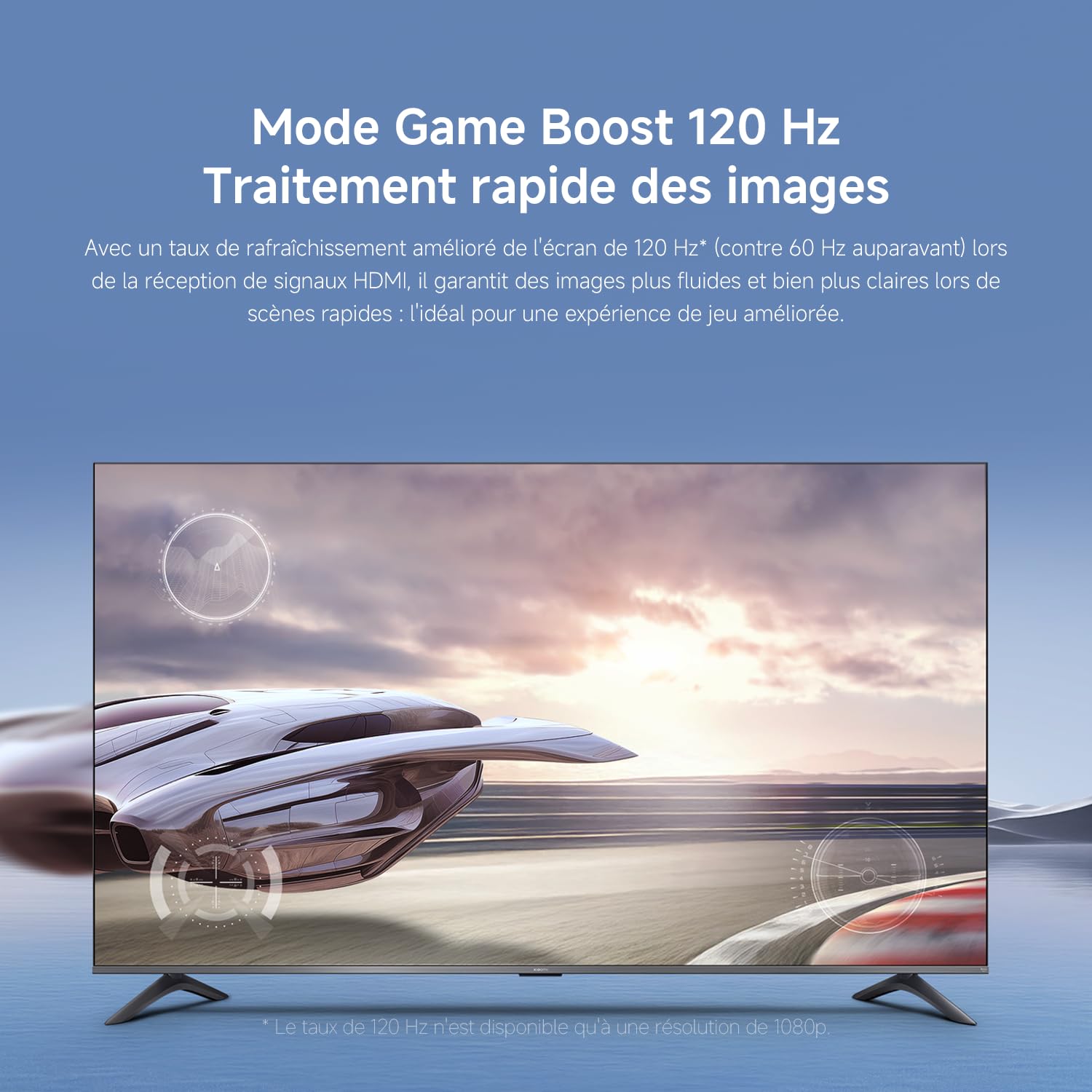XIAOMI TV F Pro 75, 190 cm (75 Pouces), 4K UHD QLED, Smart TV, Fire TV, Contrôle Vocal Alexa, HDR10+, Mode Game Boost 120Hz, MEMC, 2Go+32Go, Compatible avec AirPlay