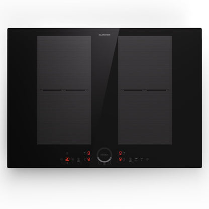 Klarstein Table de cuisson électrique induction encastrée 7000W 4 feux ThermoBoost