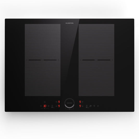 Klarstein Table de cuisson électrique induction encastrée 7000W 4 feux ThermoBoost