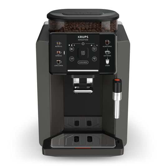 KRUPS Machine à café à grains, 5 boissons en accès direct, Interface tactile couleur & Cartouche Aqua Filter Claris F08801