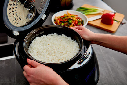 Yum Asia Sakura Cuiseur à riz avec bol en céramique et logique floue avancée, (8 tasses, 1,5 litre), 6 fonctions de cuisson du riz, 6 fonctions multic