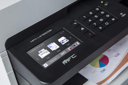 Brother MFC-L3750CDW Imprimante multifonction 4-en-1 (Impressio/Copie/Scan/Fax) LED couleur 24 ppm USB Blanc
