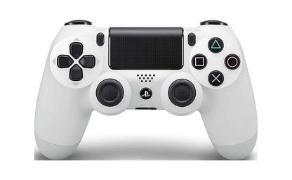 White DualShock PS4 Wireless Controller Bundle - Like New - With Earbuds BOLT AXTION Included