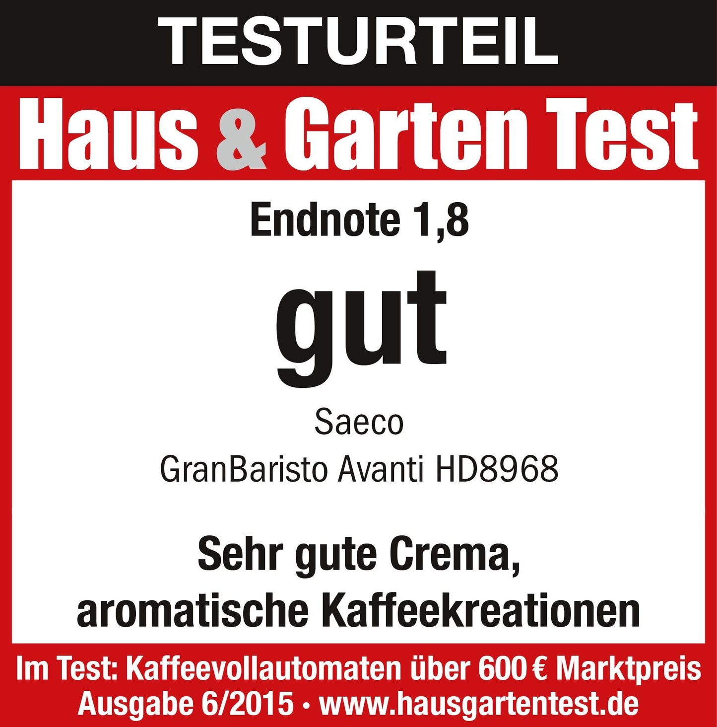 Saeco GranBaristo Avanti HD8967/01 Machine à café automatique + Application Acier/Anthracite