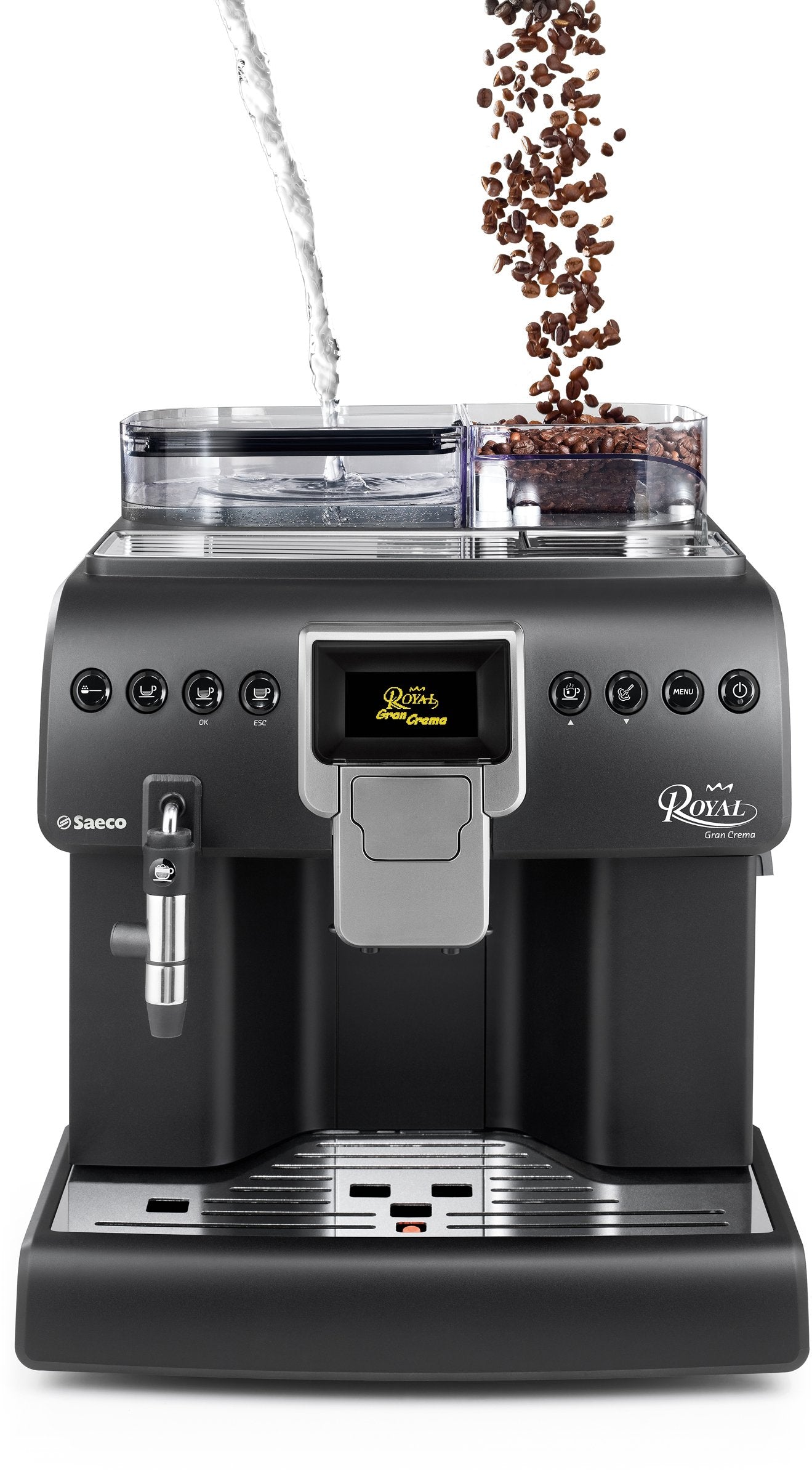 Philips HD8920/01 Machine à café automatique Royal Gran Crema Noir mat, 2,2 l, 350 g, 1400 W
