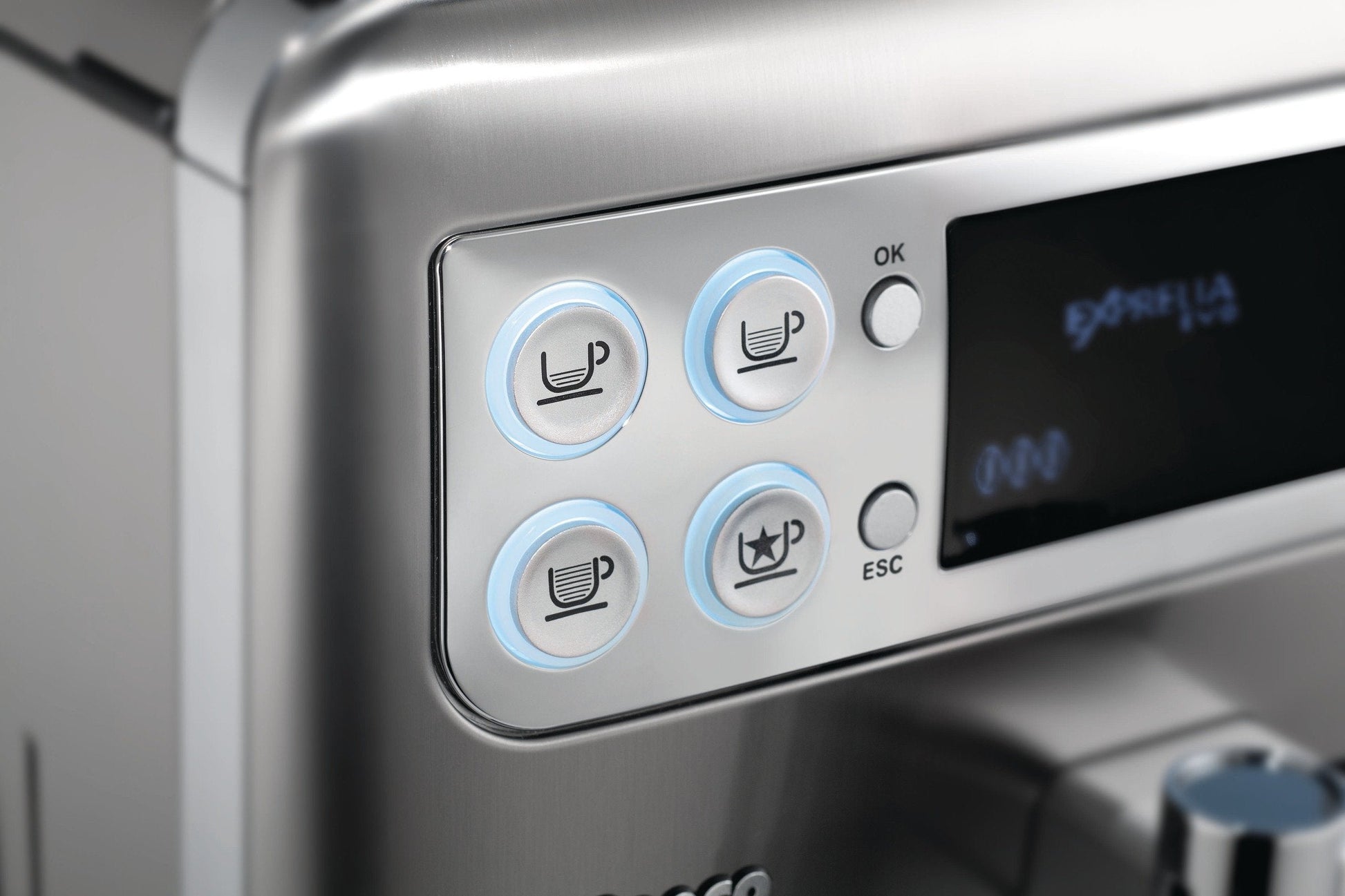 Philips Saeco HD8857/01 Machine à café Exprelia Evo en acier inoxydable