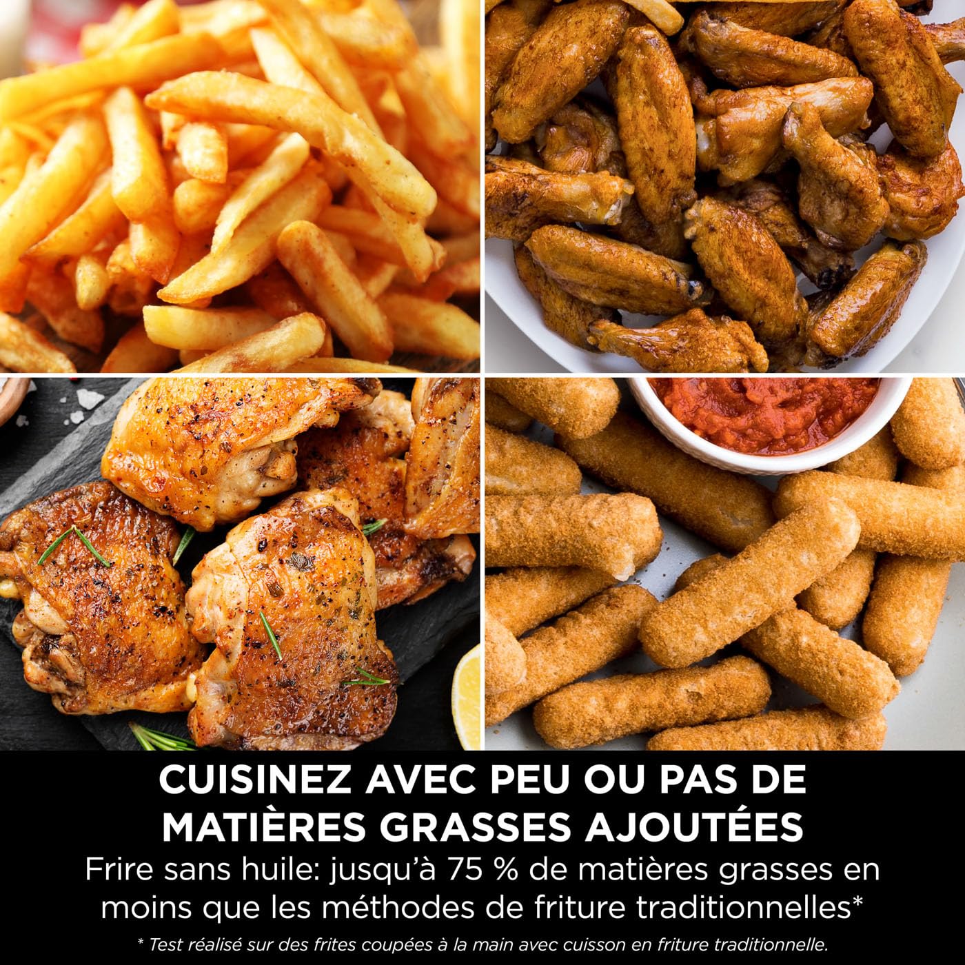 NINJA Double Stack XL Friteuse sans huile, friteuse verticale à 2 tiroirs, 4 niveaux cuisson, 2 tiroirs et 2 grilles, design compact, capacité de 9,5L, 6 fonctions de cuisson, 8 portions, gris SL400EU