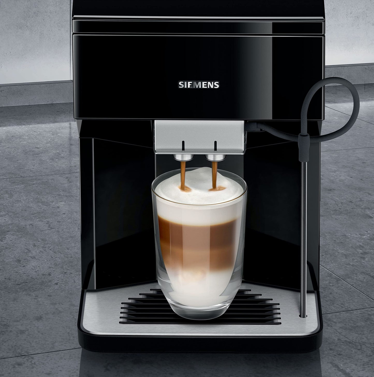 Siemens EQ.500 classic TP503R09 – Machine à café automatique avec écran TFT – Bac à grains et réservoir café moulu – 6 programmes – iAroma System – Co