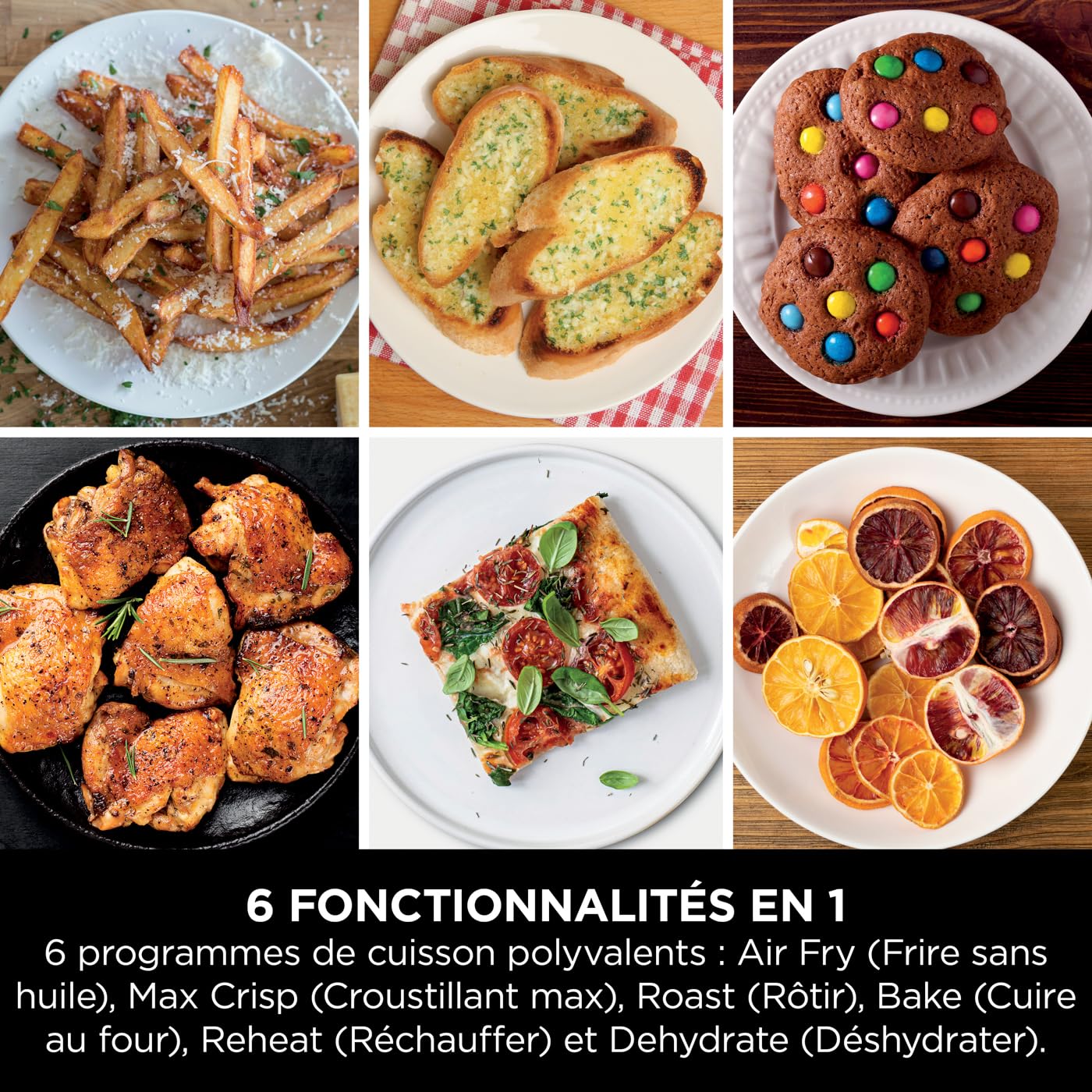 Ninja Double Stack Air-Fryer, Friteuse verticale sans huile à 2 tiroirs, 4 niveaux cuisson, 2 tiroirs et 2 grilles, design compact, capacité de 7,6L, 6 fonctions de Cuisson, 6 portions, gris SL300EU