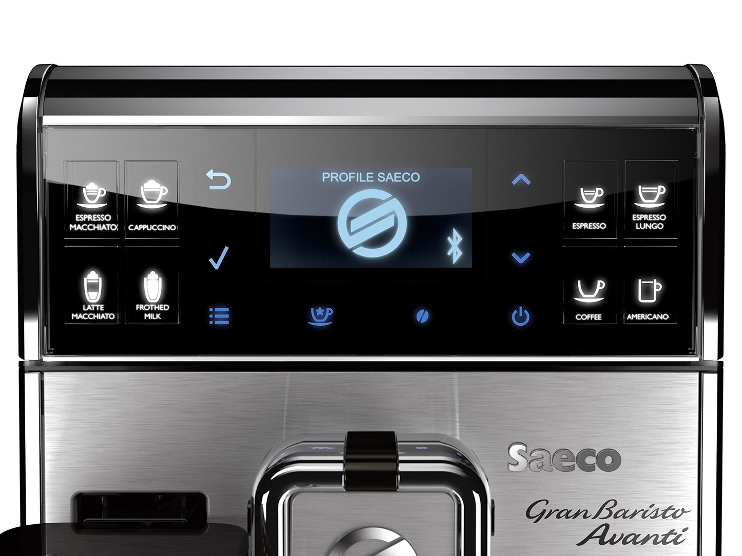 Saeco GranBaristo Avanti HD8967/01 Machine à café automatique + Application Acier/Anthracite