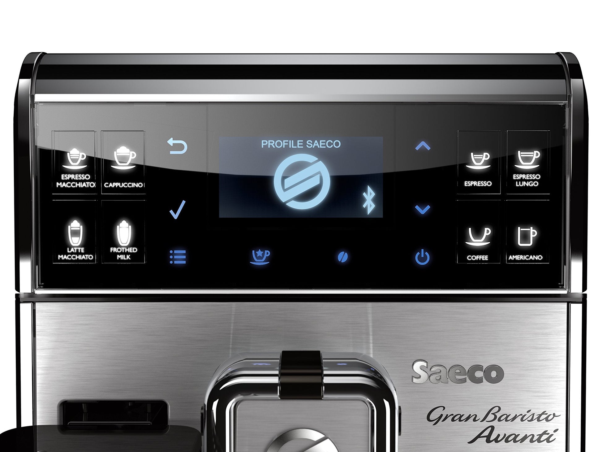 Saeco GranBaristo Avanti HD8967/01 Machine à café automatique + Application Acier/Anthracite